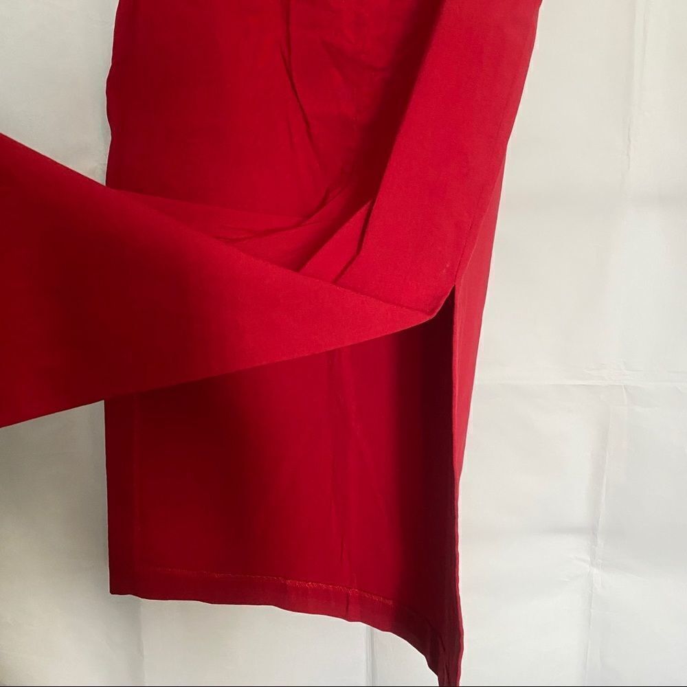 Express Red Stretch Strapless Dress - Picture 7 of 8